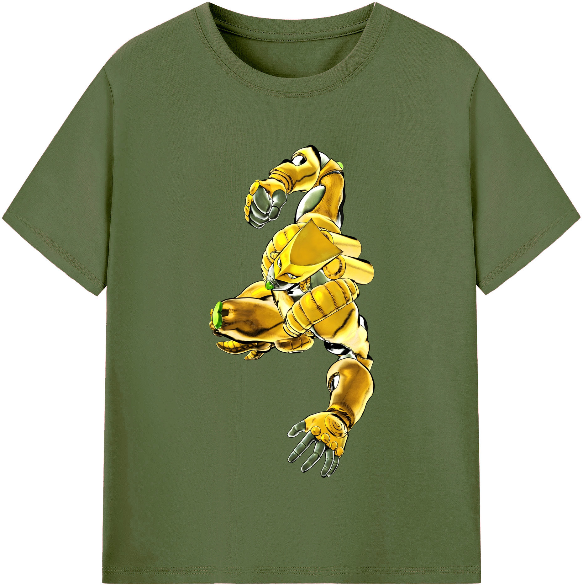 （画像用） ジョジョの奇妙な冒険 ディオ?ブランドー JoJo's Bizarre Adventure Dio Brando 綿100％半袖Tシャツ（フロントプリント）